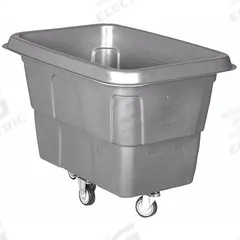 GRAINGER Cube Truck: 8 cu ft, 200 lb, 38 1/2 in L x 27 in W x 29 in H, (2) Rigid/(2) Swivel, Gray (MPN 36FK87). Key specifications — Manufacturer Part Number: 36FK87; Brand: GRAINGER; Caster/Wheel Configuration: (2) Rigid; Color: Gray.