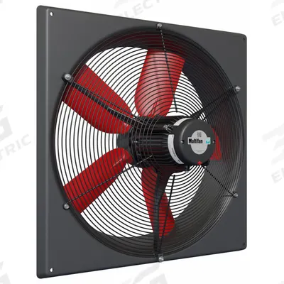 MULTIFAN Exhaust Fan: Direct Drive, 24 in Blade, 2 hp, 10,660 cfm, 460V AC, 3 ph - Corrosion-Resistant Direct-Drive Panel Exhaust Fans