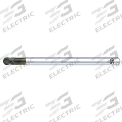 OSG Ball End Mill: Carbide, Diamond Coated, 4 Flute, 3/8" Mill Dia, 3/8" LOC, 4" OAL (MPN 70320716)