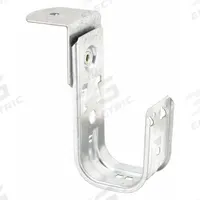 B-LINE BY EATON J-Hook: Screw-On with Locking Latch, 2 in Max. Bundle Dia., 30 lb Max. Load Capacity (MPN BCH32-RB). Key specifications — Material: Galvanized Steel; Mounting: Horizontal Mount; Includes Locking Latch: Yes; Color: Silver; Brand: B-LINE BY EATON; Mounting Location: Threaded Rod; Mounting & Attachment (subhead): Screw-On with Locking Latch.