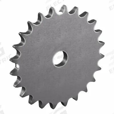 TRITAN Roller Chain Sprocket: No Hub, For Single Strands, 40, 24 Teeth, 3.831 in Pitch Dia - Size 40 Plain-Bore Roller Chain Sprockets