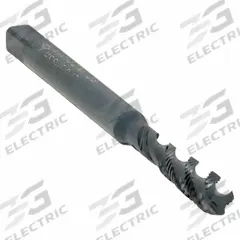 CLEVELAND Spiral Flute Tap: #10-32 UNF, 2B, 3 Flute, Semi-Bottoming Chamfer, Black Oxide Cobalt (MPN C98111)