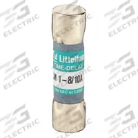 LITTELFUSE Fuse: FLM Series, Midget, Time-Delay, 1.8 A, 250 V AC, 13/32 in x 1 1/2 in (MPN FLM01.8). Key specifications — Series: FLM; Brand: LITTELFUSE.