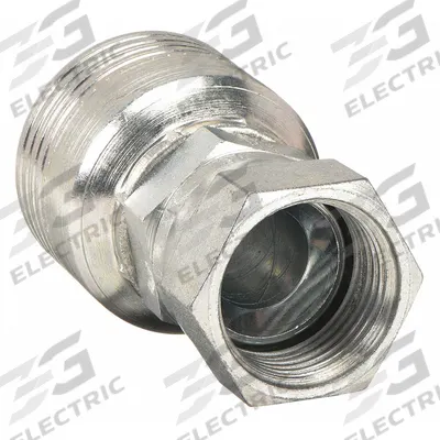 AEROQUIP Hydraulic Crimp Fitting: Steel x Steel, Straight, -10 For Hose Dash Size - Aeroquip Crimp Hydraulic Hose Fittings with JIC Connection