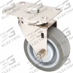 APPROVED VENDOR Plate Caster: Swivel, No Brake, Rubber, 5 in Wheel Dia., 1 1/2 in Wheel Wd, Swivel (MPN 02XS05151S002). Key specifications — attr1100274: APPROVED VENDOR; attr1100312: Gray; attr1176041: Swivel.