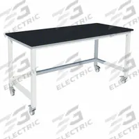 Heavy Duty Table: 30 in Overall Wd, 36 in Overall Ht, 7 ft Overall Lg, Epoxy, 960 lb Load Capacity (MPN GRHD-8430-CFE-2). Key specifications — Brand: INSTOCK; Caster Type: Locking Swivel; Countertop Material: Epoxy.