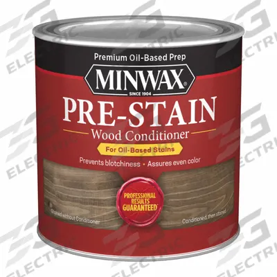 MINWAX Pre-Stain: Pre-Stain Conditioner, Interior, Oil, 0.5 pt Container Size - Pre-Stain Wood Conditioners