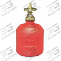 JUSTRITE Solvent Dispensing Bottle: 8 fl oz Capacity, Polyethylene, Red (MPN 14004). Key specifications — Brand: JUSTRITE; Product Type: Solvent Dispensing Bottle.