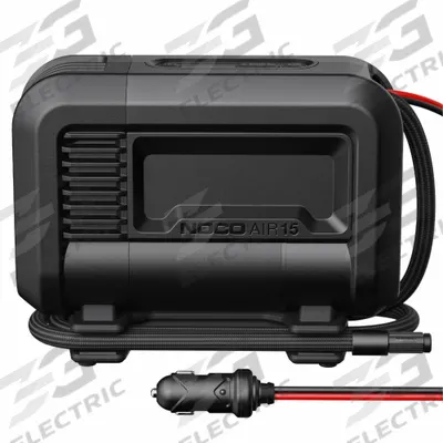 NOCO Tire Inflator: 80 psi Max Air Pressure, 12 V Volt, 3 ft Hose Lg, Metal - 12V Tire Inflators
