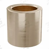 Sleeve Bearing: Bronze, SAE 841, 25 mm Bore, 35 mm OD, 35 mm Lg, 49,938 lb/sq in-fpm Max PV, 5 PK (MPN AAM2535-35B). Key specifications — System of Measurement: Metric; Material Grade: SAE 841; Brand: OILITE.