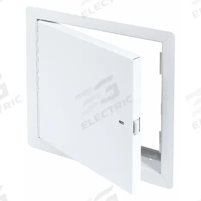 TOUGH GUY Access Door: 18 in Ht, 18 in Wd, Piano Hinge, Exposed Flange, Steel, 16 ga - Locking Access Doors