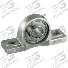 NTN Pillow Block Bearing: 1 3/4 in Bore, SS, Set Screws, 2 1/8 in Shaft Ht, M14 Mounting Bolt Size (MPN SUCP209-28). Key specifications — Brand: NTN; Maximum Speed: 3,100 RPM; Mounting Bolt Size: M14; Standards: FDA; System of Measurement: Inch.