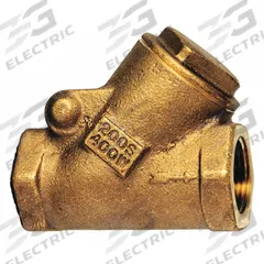 MILWAUKEE VALVE Swing Y Check Valve: Swing, Y-Style Valve Body, 3 in Pipe Size, FNPT x FNPT, Bronze (MPN 509Y 3"). Key specifications — Brand: MILWAUKEE VALVE.