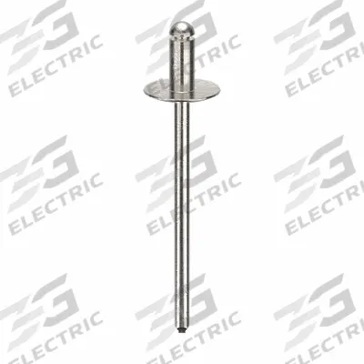 POP AVDEL Blind Rivet,1.54 in L,0.122 in dia,PK500: Inch, 1 35/64 in Overall Lg, 1/4 in Body Lg - Large Flange Blind Rivets