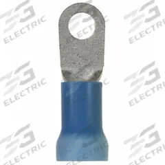 PANDUIT Ring Terminal: Blue, Vinyl Insulation, 1/4 in Stud Size, 6 AWG to 6 AWG Wire Sizes, 600 V (MPN PV6-14RX-X). Key specifications — attr1308027: PANDUIT.
