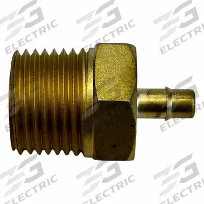 MEM-CO Mini Barbed Fitting Adapter: 3/4 in ID x 3/4 in Pipe x 1/4 in ID Size, MNPT x Tube - Standard Brass Barbed Tube Fittings