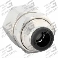 PARKER Push-Fit Fitting: 3/8 in OD x 3/8 in Pipe Size, Push-to-Connect x FNPTF, Brass, Silver (MPN 66PLPBH-6-6). Key specifications — Brand: PARKER.