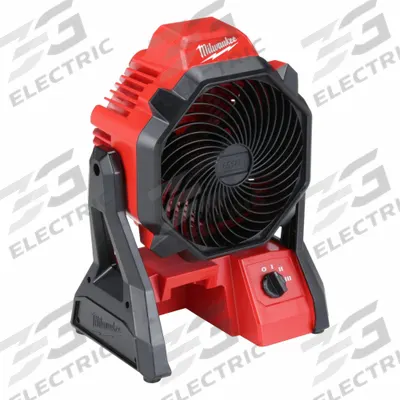 MILWAUKEE Cordless Jobsite Fan: M18, 7 in Blade Dia., 3 Speed - Milwaukee Jobsite Fans