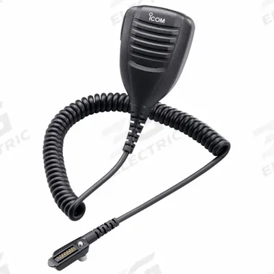 ICOM Speaker Microphone: Fits Icom, For F52DUL/F62DUL/M85UL Series, 18 in Cord - ICOM-Compatible Microphones & Speakers