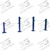 TRIACTIVE USA Multi Bars: 88 in Overall Ht, 177 in Overall Lg, 8 in Overall Wd, Blue/Green, Outdoor (MPN MBAR-B)