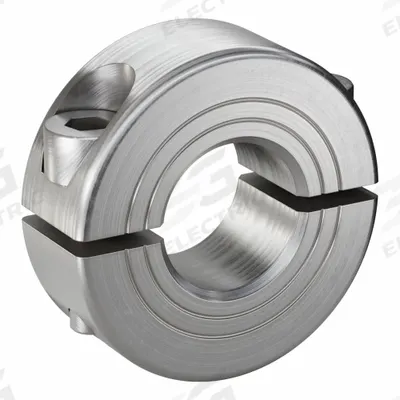 RULAND MANUFACTURING Shaft Collar: 2-Piece, Metric, Round, Clamp-On, 15 mm Bore Dia - Stainless Steel Shaft Collars