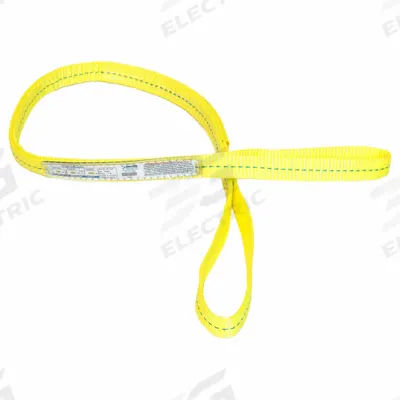 STREN-FLEX Web Sling: Type 3, Polyester, 20 ft Sling Lg, 8 in Eye Lg - High-Visibility Polyester Flat-Eye Web Slings