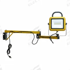 APPROVED VENDOR Dock Light: LED, 44 in Arm Reach, Non-Articulating, 6,600 lm Max Brightness, 70W (MPN 820DA8). Key specifications — Operating Voltage: 120V AC; Lighting Technology: LED; Bulb Wattage: 70W; Includes Bulb: No; Arm Swivel Angle: 160°; Brand: APPROVED VENDOR.