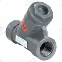 HAYWARD Y Check Valve: Piston, Y-Style Valve Body, 4 in Pipe Size, FNPT x FNPT, PVC, For Water Media (MPN YC10400TE). Key specifications — Brand: HAYWARD.