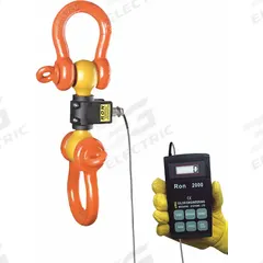 RON CRANE SCALES Crane Dynamometer: 50,000 lb Wt Capacity - Imperial, +/-0.1% Accuracy, 20 lb, CE/UL (MPN RON 2000-S25CC). Key specifications — Readability: 20 lb; Standards: CE; Indicator Attachment: Corded Remote; Includes: Carrying Case; Housing Material: Alloy Steel; Manufacturer Part Number: RON 2000-S25CC; Brand: RON CRANE SCALES; Weighing Units: short ton.