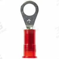 3M Ring Terminal: Red, Nylon Insulation, #10 Stud Size, 22 AWG to 18 AWG Wire Sizes, 1,000 V (MPN MNG18-10R/LX). Key specifications — attr1308027: 3M.