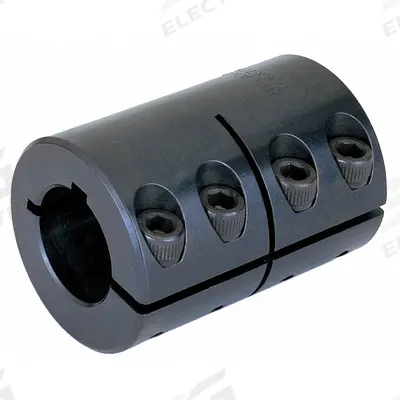 RULAND MANUFACTURING Rigid Shaft Coupling: 20 mm Bore Dia 1, 20 mm Bore Dia 2, Round Keyed - One-Piece Rigid Shaft Couplings