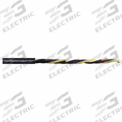 CHAINFLEX Motor Cable: 8 AWG, 5 Conductors, Order by the Foot, TPR Jacket, 1,000 V (MPN CF34-100-05). Key specifications — Conductor Configuration: Single; Minimum Bend Radius Factor - Fixed: 4 x OD; Minimum Bend Radius Factor - Flexible: 6 x OD; Includes Ground: Yes; Minimum Bend Radius Factor - E-Chain: 7.5 x OD; Resistance Properties: UV/Sunlight Resistant; Standards: VDW DESINA; Product Type: Motor Cable.