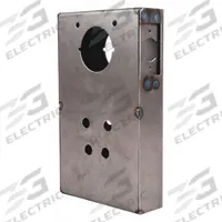KEEDEX Weldable Gate Box: Weldable Gate Box, Steel, 7 Mounting Holes, Hardware Included, Silver (MPN K-BXSIM-EE). Key specifications — Brand: KEEDEX; Color: Silver; Finish: Unfinished; Hardware Included: Yes; Material: Steel; Product Type: Weldable Gate Box.
