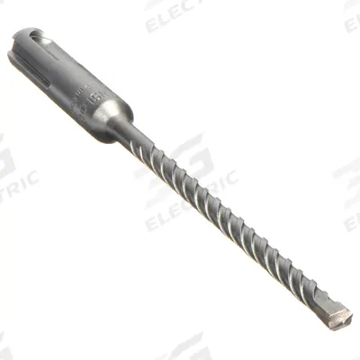 BOSCH Rotary Hammer Drill: 1/4 in Drill Bit Size, 4 in Max Drilling Dp, 6 in Overall Lg - Carbide-Head SDS-Plus Concrete & Masonry Drill Bits