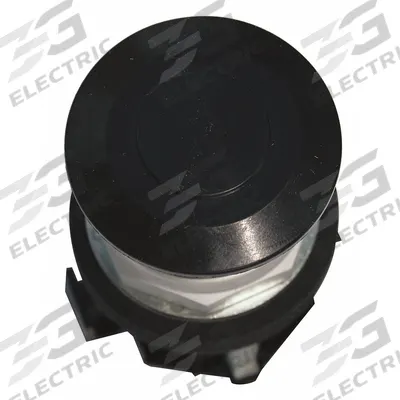 EATON Mushroom Head Push Button: Black, 30 mm Mounting Size, Non-Metallic - Mushroom-Head Push-Button Operators