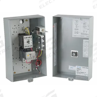 EATON Magnetic Motor Starter: Non-Reversing, 3 Poles, Electronic Protection, 9 A - Enclosed, Non-Reversing Starters with Electronic Overloads
