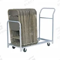 RAYMOND PRODUCTS Chair Cart: 300 lb, 51 in L x 22 in W x 43 1/2 in H, For 24 Chairs, Powder Coated (MPN 600). Key specifications — Frame Color: Gray; Brand: RAYMOND PRODUCTS; Caster/Wheel Configuration: (2) Rigid.