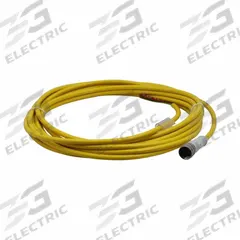 Cordset: 4 pin M12, PVC, 16 3/8 ft Cable Lg (MPN CSAS4F4CY2205). Key specifications — Brand: EATON; Cable Jacket Material: PVC; End 1 Connection Type: 4 pin M12.