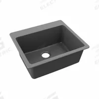 ELKAY Sink: 25 in Overall Lg, 22 in Overall Wd, 9 1/2 in Bowl Dp, 22 3/8 in Bowl Lg, 1 Bowls (MPN ELG2522GT0). Key specifications — Brand: ELKAY; Color Family: Silver/Gray.