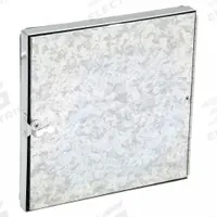 Duct Access Door: 16 in x 16 in, 24 ga, Steel, Single Cam, Tab-In Hinge, 175°F Max Temp Rating (MPN GRFDH16GA). Key specifications — Brand: DUCTMATE; Insulation Material: Fiberglass; Material: Steel; For Duct Shape: Rectangular.