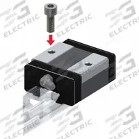 THK Linear Guide Carriage: For 20 mm Rail Wd, Ball, SR Radial Rail Guide, 22 mm Carriage Ht (MPN SR20V1SS). Key specifications — Carriage Material: Carbon Steel; Roller Material: Carbon Steel; Size: 20; Brand: THK; Features: End Seal and Side Seal; Type: SR Radial Rail Guide.