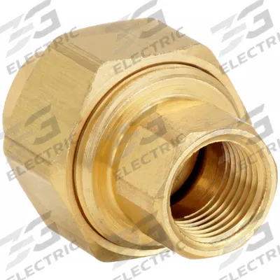 PARKER Metal Pipe Straight: Union, 1/4 in x 1/4 in - Threaded High-Pressure Pipe Fittings