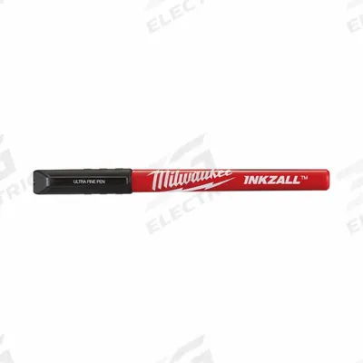 MILWAUKEE Ink Industrial Marker: Bullet, Black, Std Actuation Style, Point - General Purpose Ink Markers