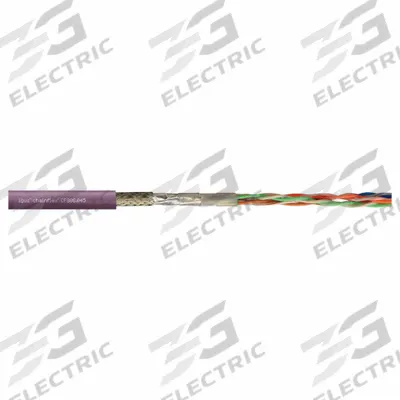CHAINFLEX Bus Cable: (1) Pr 20 AWG (0.25), PVC, Order by the Foot, CAN-Bus - Continuous Flexing Bus Drop Cables