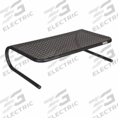 ALLSOP Tabletop Stand: Black, 18 1/2 in Overall Wd, Steel - Monitor & Laptop Risers
