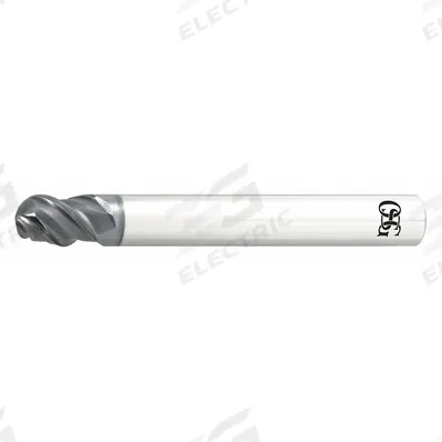 OSG Ball End Mill: Carbide, EXO Coated, 3 Flute, 20 mm Mill Dia, 30 mm LOC - Carbide Ball End Mills for Stainless Steel & Super Alloys