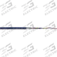 CHAINFLEX Bus Cable: (1) Pr 24 AWG, TPR, Order by the Foot, Device Net, Purple (MPN CFBUS-030-1). Key specifications — Bus System: Device Net; Conductor Grouping: (1) Pair 24 AWG; Minimum Bend Radius Factor - Fixed: 5 x OD; Minimum Bend Radius Factor - Flexible: 8 x OD; Shielding: Shielded; Brand: CHAINFLEX.