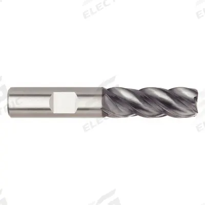 WIDIA HANITA Square End Mill: Carbide, AlTiN Coated, 4 Flute, 1/2" Mill Dia, 5/8" LOC - Fast-Cutting Carbide Square End Mills for Steel & Cast Iron