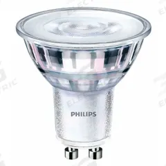 PHILIPS Compact LED Bulb: LED, PAR16, 2-Pin (GU10), 4 W Watt, 50 W Incandescent Watt Equivalency (MPN 4GU10/LED/927-22/F35/G/WG/T20-10/1). Key specifications — Bulb Finish: Clear; Color Temperature: 2200K; Shatter-Resistant: No; Brand: PHILIPS; Voltage: 120V AC; Bulb Shape: PAR16.