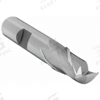 OSG Square End Mill: Cobalt, 2 Flute, 9.5 mm Mill Dia, 14.28 mm LOC, 58.7 mm OAL (MPN 5808700)
